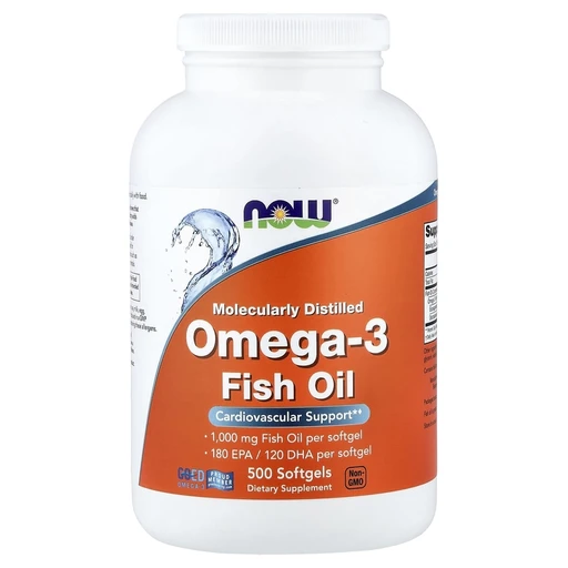 NOW OMEGA-3 1000mg 500 SGELS