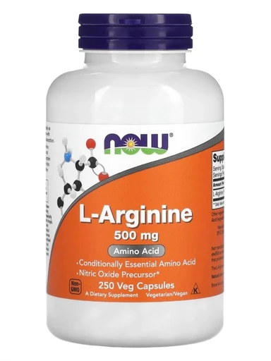 NOW L-Arginine 500 мг 250 Capsules 