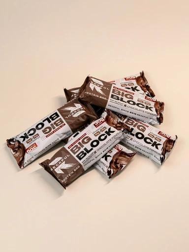 RECKFUL ® PROTEIN BAR - BIG BLOCK 100g 1 батончик 30г белка (Шоколадный фондан в молочной глазури) 