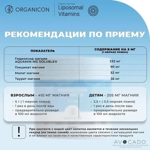 Organicon, MAGNESIUM COMPLEX 4 in 1, банка 150 гр 