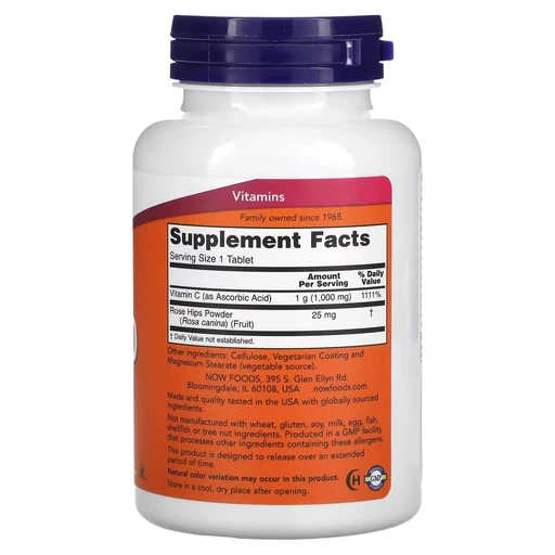 NOW Vitamin C 1000 mg 100 tablets 