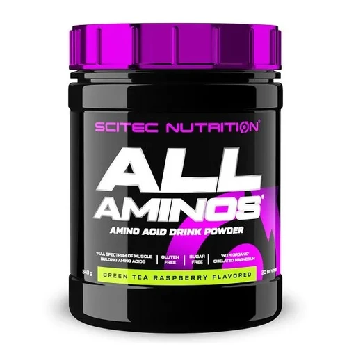 Scitec Nutrition  All Aminos (340g, зеленый чай с малиной)