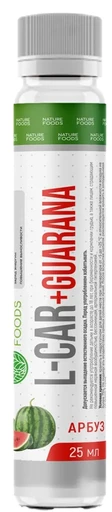 Nature Foods L-Carnitine+Guarana 4000 мг 25 мл - арбуз