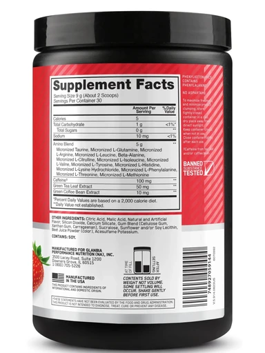 Optimum Nutrition Amino Energy 270 г - сочный клубничный всплеск 