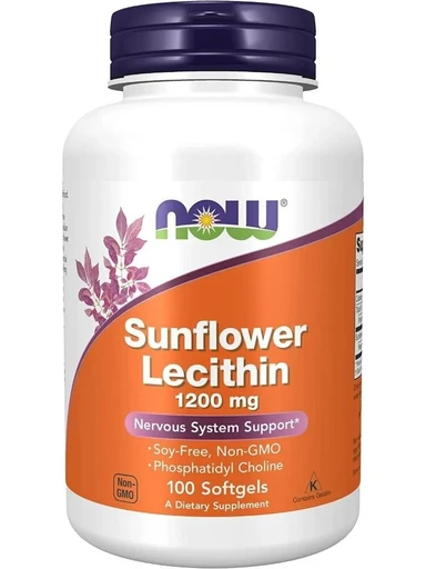 NOW Sunflower Lecithin 1200mg 100 softgels 