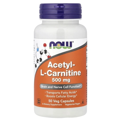 NOW Acetyl L-Carnitine 500 мг 50 капс 