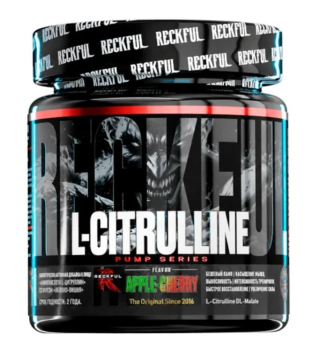 RECKFUL L-Citrulline 240г - яблоко-вишня 