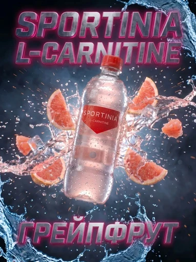 SPORTINIA Напиток L-Carnitine 500 мл - грейпфрут