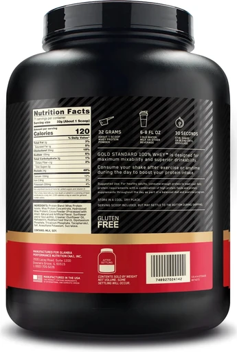 OPTIMUM NUTRITION 100% Whey Gold Standard 2270 гр - молочный шоколад 