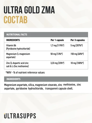 ULTRASUPPS Ultra Gold ZMA 90 капс 