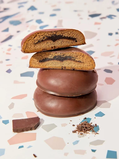 CHIKALAB Печенье глазированное с начинкой Тройной шоколад 60 гр. 