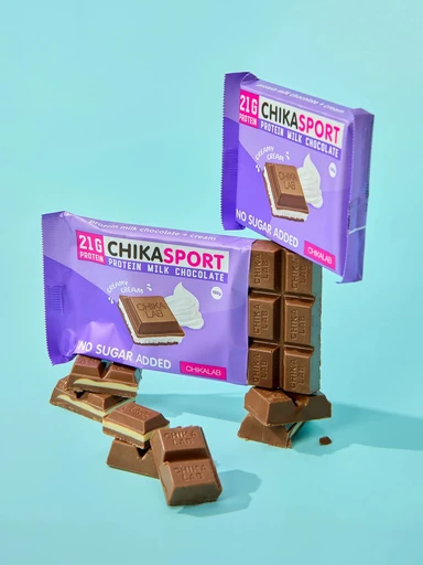 CHIKALAB Молочный шоколад со сливочной начинкой 100 г 