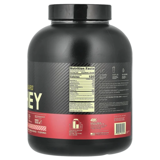 OPTIMUM NUTRITION 100% Whey Gold Standard 2270 гр - клубничный крем 