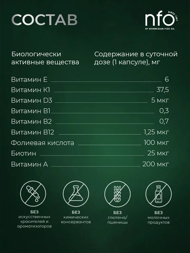 NFO Sweet Beauty Vitamins with Folic Acid 120 капс 