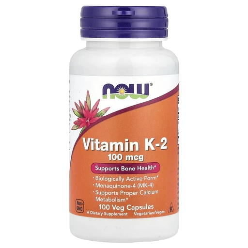 NOW Vitamin K-2 100mcg 100 капсул