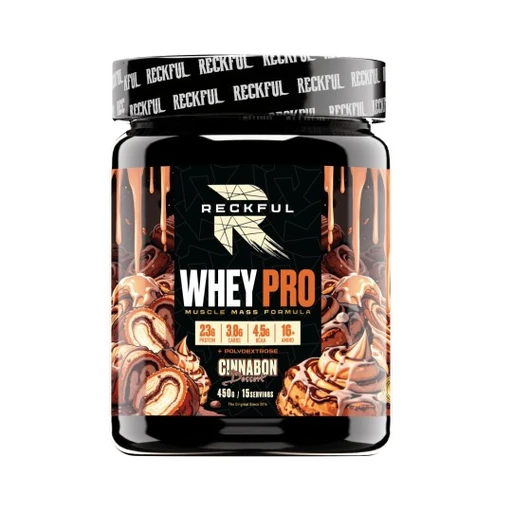 RECKFUL Whey + Polydextrose 450г - синнабон