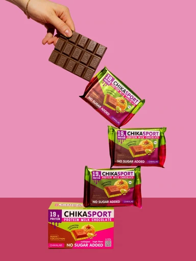 CHIKALAB Молочный шоколад с фисташковой пастой и хрустящим тестом 100 г 
