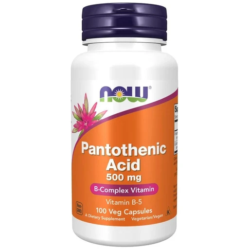 NOW Pantothenic Acid 500 mg 100 капс 
