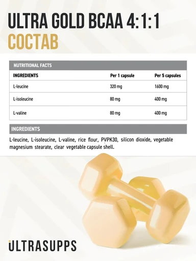 Ultrasupps Ultra Gold BCAA 150 капс 