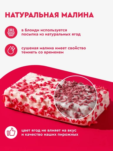 Rex Пирожное протеиновое 50g (Блонди малина) 