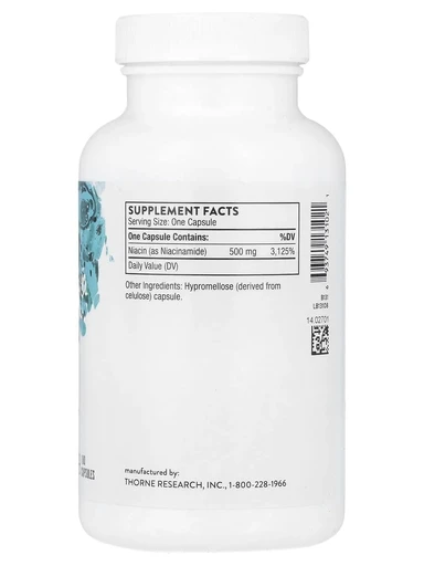 Thorne Research Niacinamide, 180 Capsules 