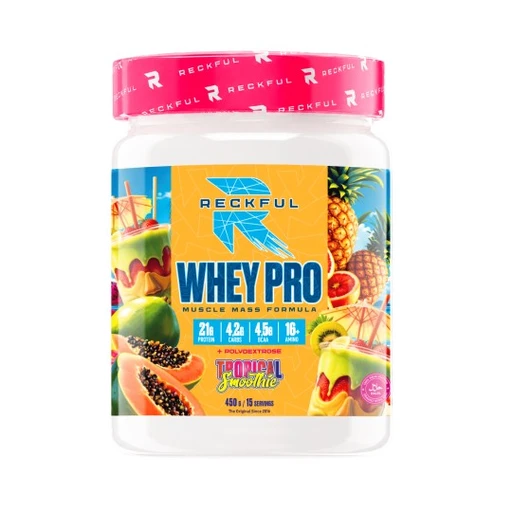 RECKFUL Whey + Polydextrose 450г - тропический смузи