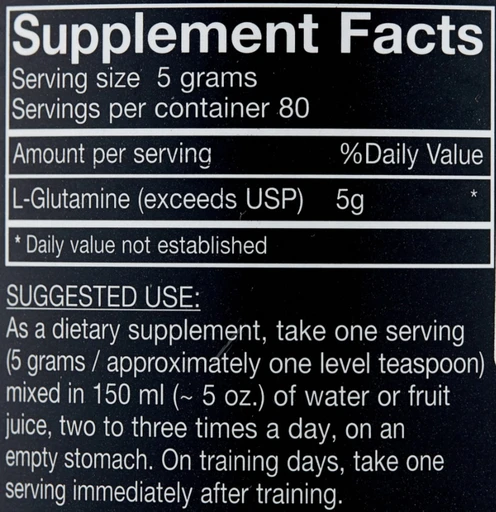 Ultimate Nutrition, Glutapure l-glutamine 400 г 