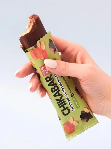 CHIKALAB Батончик глазированный  с начинкой Арахис 60 гр 