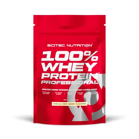 Scitec Nutrition  100% Whey Protein Professional (500g вк.ваниль-лесные ягоды)