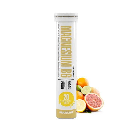 Maxler Magnesium B6 1 туба*20 шип.таб - цитрус