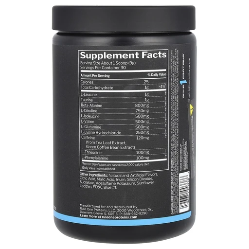 Rule One Energized Amino 270 гр Голубая малина 