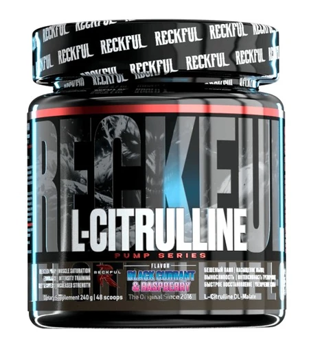 RECKFUL L-Citrulline 240г - черная смородина-малина 