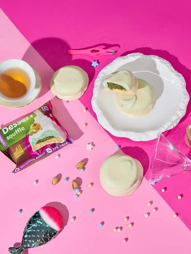 CHIKALAB Печенье глазированное Фисташковое суфле с хрустящим тестом 55 г 