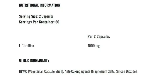 Applied Nutrition L-CITRULLINE 1500 120 CAPS 
