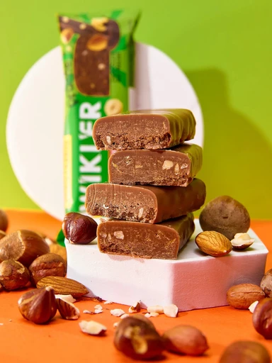 SNAQ FABRIQ Батончик глазированный Шоколадно-ореховое пралине 35 г 