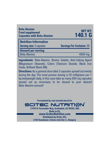 Scitec Nutrition  Beta Alanine (150caps) 