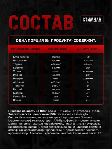 Hell Labs Stimul8 6g- Тропический пунш 