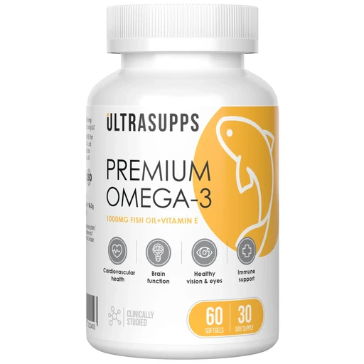 Ultrasupps Premium Omega-3 60 мягких капс