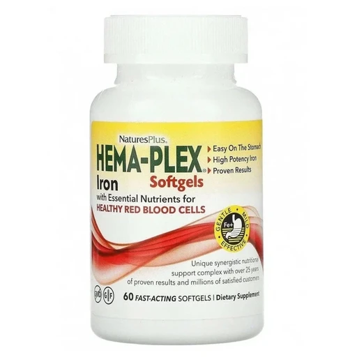 Nature's Plus Hema-Plex 60 softgels 