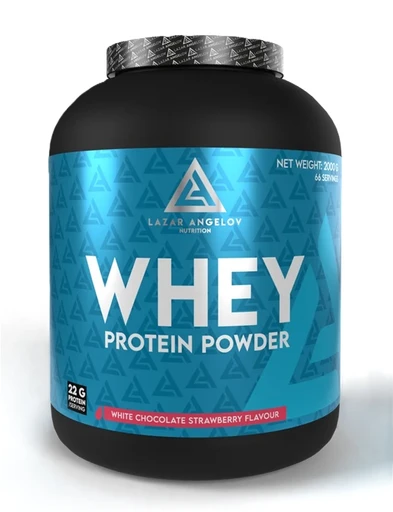 LAZAR ANGELOV WHEY WHITE CHOCOLATE - STRAWBERRY 2000 g