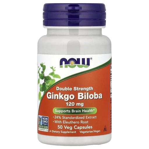 NOW Ginkgo Biloba 120 mg 50 vcaps