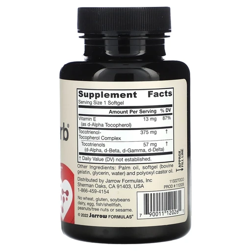 Jarrow Formulas Toco-Sorb® комплекс токотриенолов и витамина E, 60 капсул 