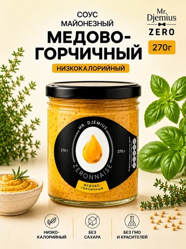 Mr.DjemiusZERO Низкокалорийный соус "Медово-горчичный" 270 г
