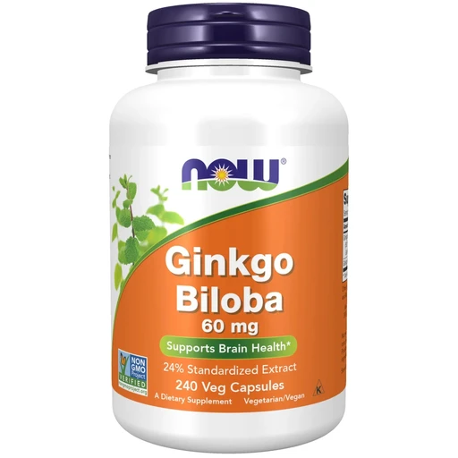 NOW Ginkgo Biloba 60 мг 240 Vcaps 