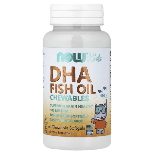 NOW Kids DHA 100 мг 60 chewable 
