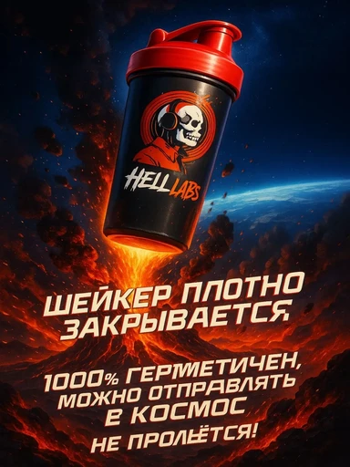 Шейкер Hell LABZ, без крючка (Череп) 