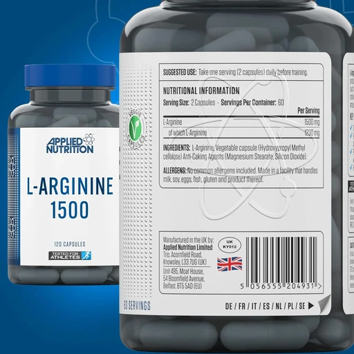 Applied Nutrition L-ARGININE 120 VEGGIE CAPS 