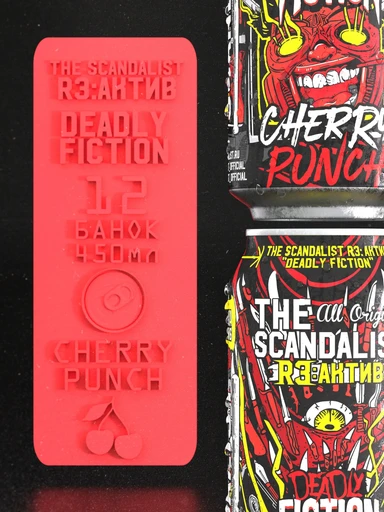Scandalist  Reactive Deadly FictionThe Напиток безалкогольный сильногазированный обогащенный («Зе Скандалист Реактив Дедли Фикшен») со вкусом вишневого пунша