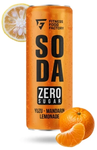 Fitness Food Factory безалкогольный сильногазированный "SODA" 330мл Юдзу-мандарин