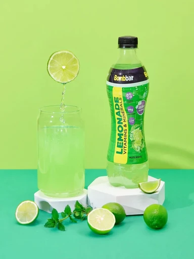 Bombbar Напиток безалкогольный сильногазированный обогащённый со вкусом лимона и мяты "Мохито" 500 мл
